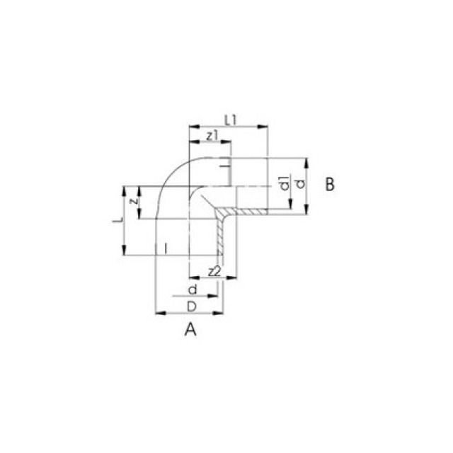 GF PVC gomito 90° PRO-FIT
721 100 311
63 mm