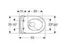 Set completo per sistema per WC
504.079 iCon con placca di comando
inclusa: WC sospeso TurboFlush
forma chiusa, con sedile del WC,
set di allacciamento, con set
antiacustico, con placca di comando - Sigma20 angolare, bianco