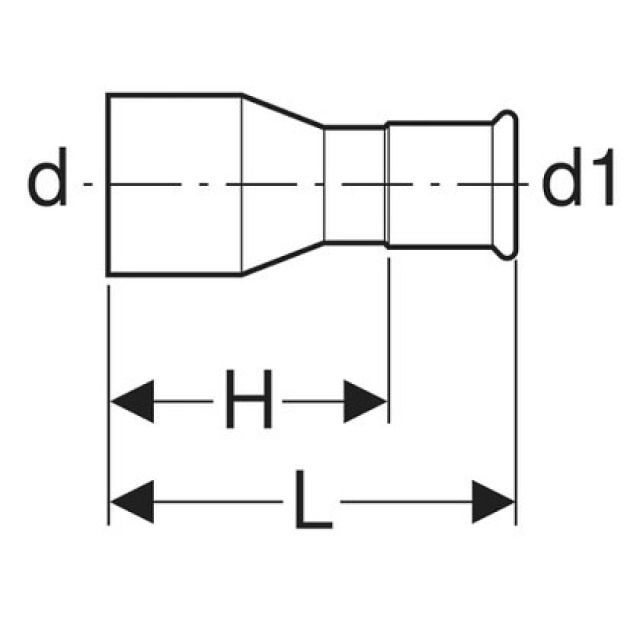 MPF-G riduzione
codolo da innestare 34296
d 76 - 54