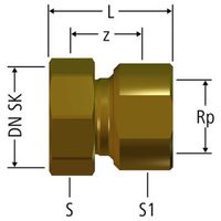 Accoppiamento rapido con dado Optiflex, 86111