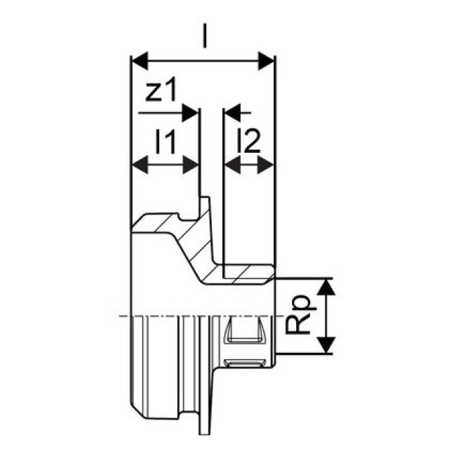 GF Uponor
RS Adattatore femmina Rp3"FT-RS3