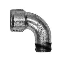 Curva corta, 1A, zincata, (D4)