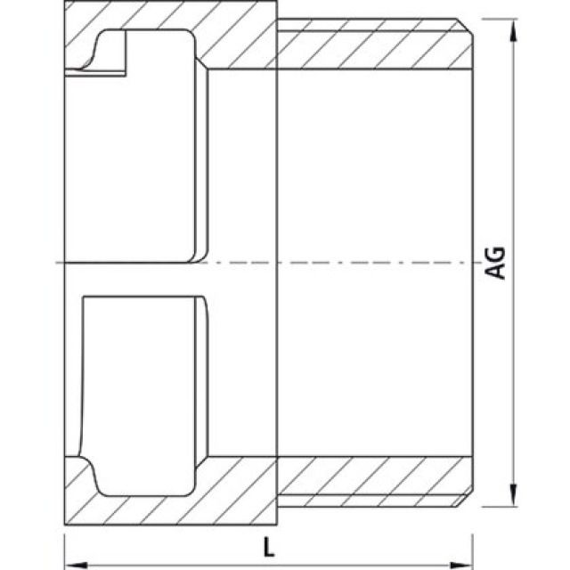 HAWLE ÜBERGANGSSTÜCK ZAK
6383   ZAK46    AG 2"
PN 16