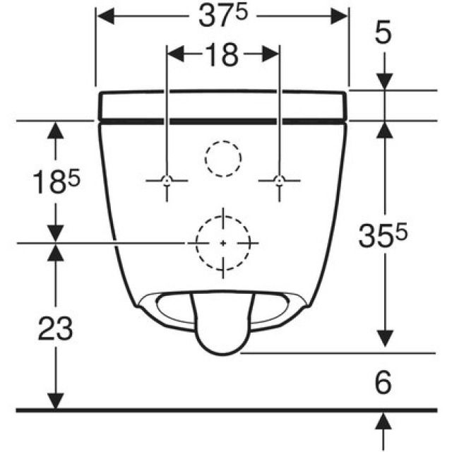 Geberit AquaClean Alba UP
WC-Komplettanlage Wand WC
37.5 x 40.5 x 56.5 cm
Wasseranschlussset für Sigma
und Omega UP Typ 112 cm
Befestigungsmaterial