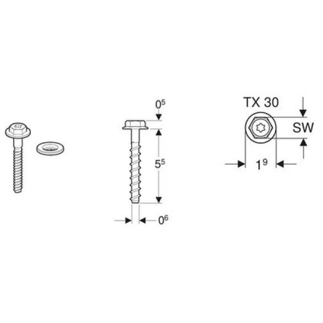 Vite per cemento
461.158.00.1