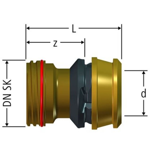 Collegamento per accoppiamento
rapido Optiflex-Flowpress, per
distrib. Optiflex, 84252.23