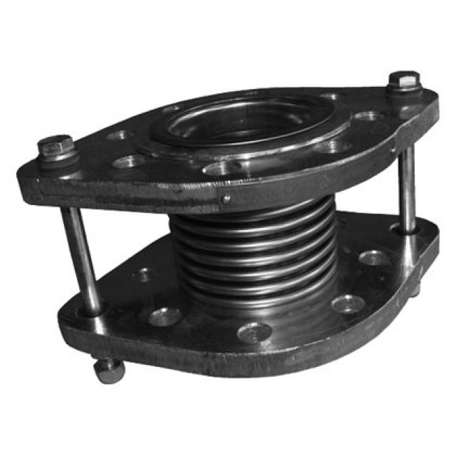 SCHW.-DAEMPFER  MIT ZUGB. PN16
TYP WAS.855 1.4541 DN 125