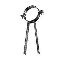 Morsetto per tubi in plastica, supporto distanziato 158 mm