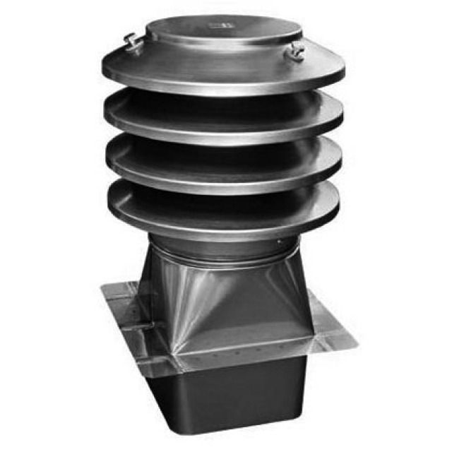 cappello lam.quadr ECO EE INOX
125 - 125 mm