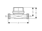 Geberit Contatore dell'acqua a monogetto