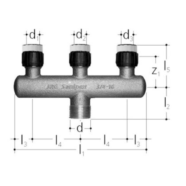 SANI MT dis.sot.m. 3 part. 3/4
4645.050
16 - 16 - 16 mm