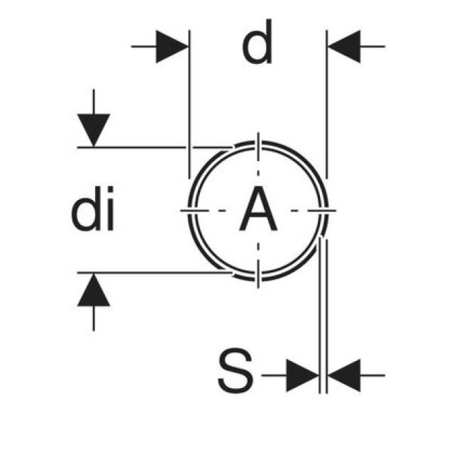 GEBERIT tubo PE scarico
370.050
d 200