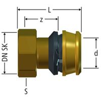 Accoppiamento rapido con dado Optiflex-Flowpress, 84253