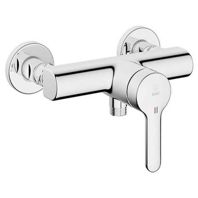 KWC Duschenmischer Wamas 2.0
AD 153 mm, Abstellverschrau-
bungen 1/2" x 1/2", ohne
Brause und Brauseschlauch
chromeline