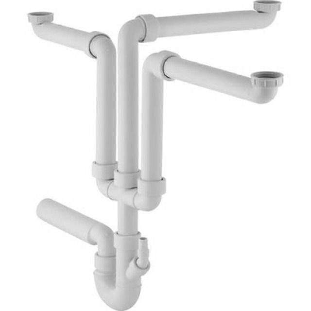 GEBERIT sifone per lavello
3 bacinelle 152.808
d 56 - 1"1/2"