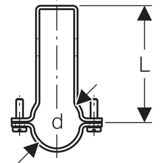 GEBERIT PLUVIAFIX braccialetto
370.861
d 200