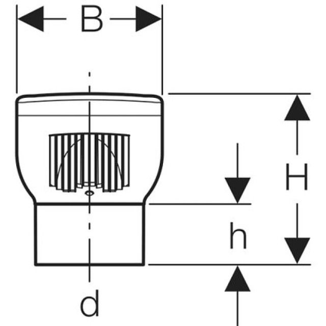 GEBERIT valvola ventilazione
GRB 90 310.007
d 75 - 90 - 99.5