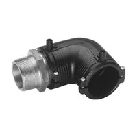 ELGEF Plus,Transition elbow 90° PE/steel (stainless 1.4305) Male thread