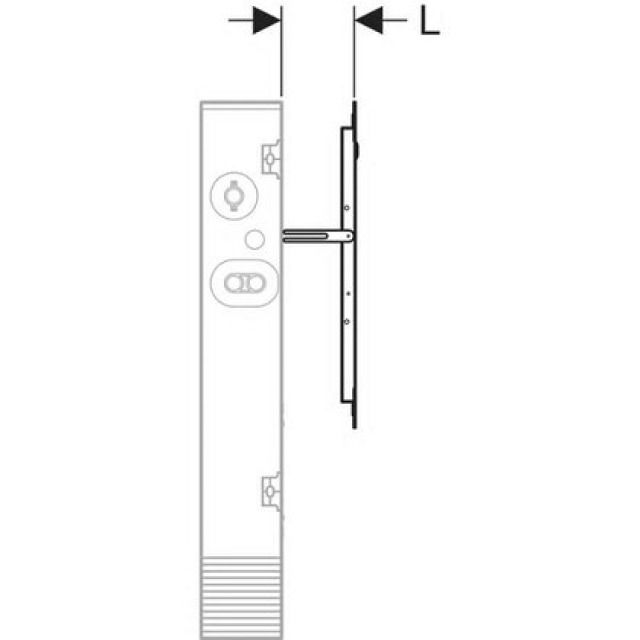 PFIT porta armadietto distr.
650.421          B = 75 CM