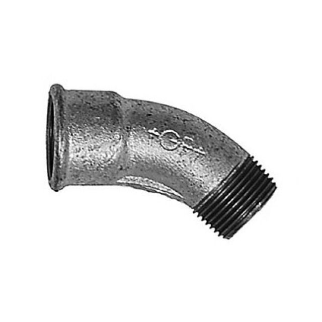 curva lunga / MF 45°
ZINC 40     1 1/4"