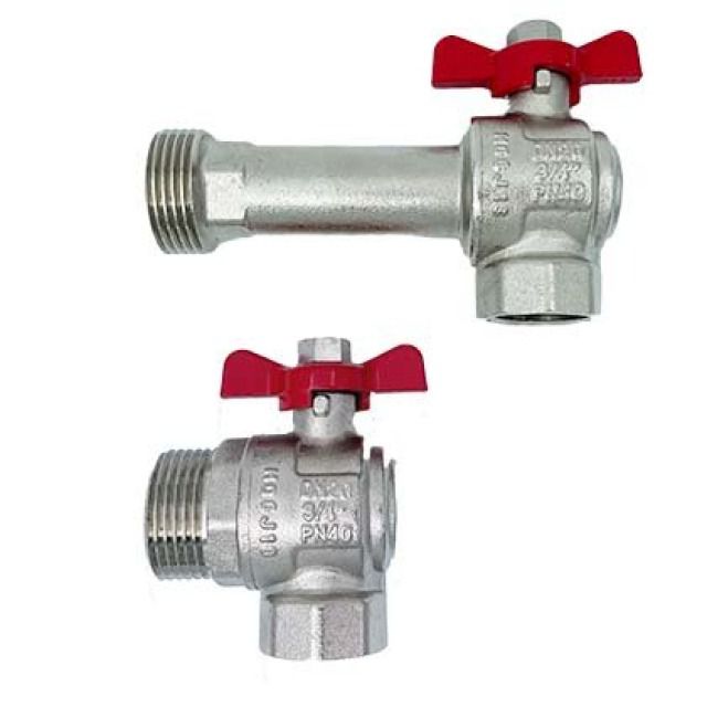 PROFITEC set valv. sfera ang.
cn volant. farfalla rosso/blu
1"-1"