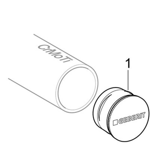 MPF-S Tappo di protezione
per estremità del tubo,
blu: d12mm