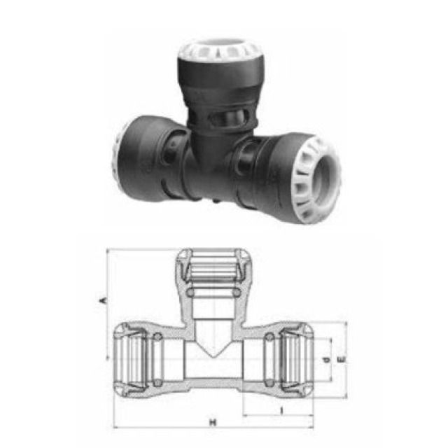 PLASSON T-STUECK-90°
1004                     20 MM