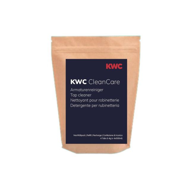 Detergente rubinetti KWC CleanCare
1 bustina con 4 compresse