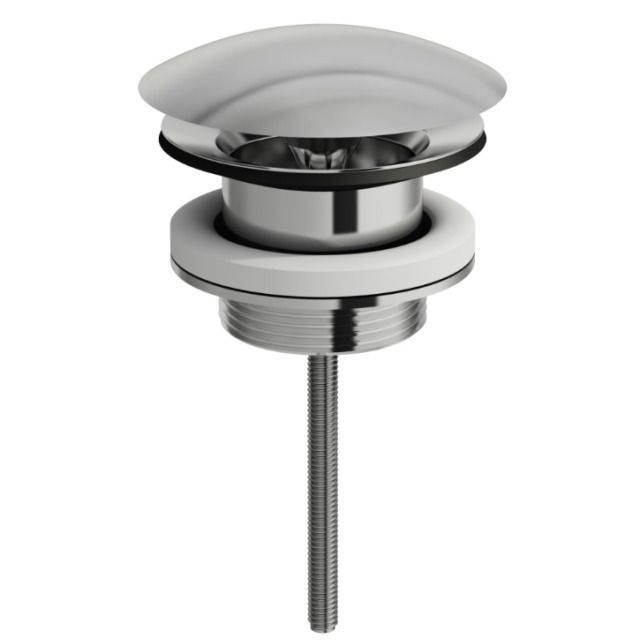 Ablaufventil verchromt, weiss