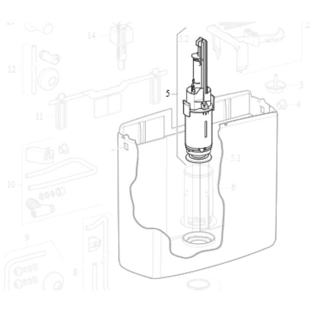 Campana completa 2 quantità
per cassetta 140.307/14/27
Colori: senza colore
