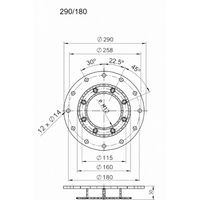 Flangia intermedia smaltata per scalda-acqua