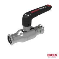 Valvola a sfera BROEN Ballofix (pressa x pressa) con stelo corto