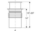 Scarico a pavimento sifonato Varino
388.060 ad innesto
d110 a fessura 10x10