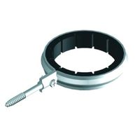 Collare per tubo, con filettatura per legno e vite di serraggio