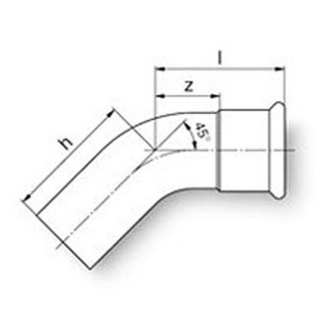 MPF curva  45° MF
23706                    35 mm