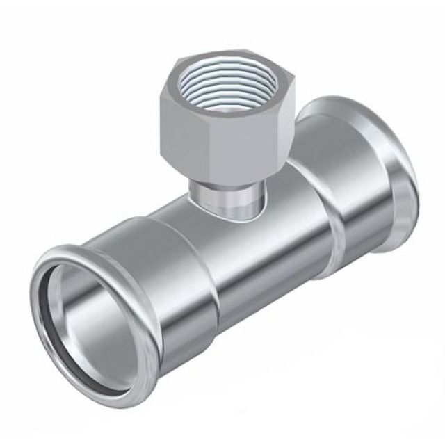 PROFITEC PRESSINOX - FIG. 12
TEE CON PARTENZA FILETTATA F
42 - 3/4" - 42 MM