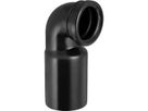 Geberit PE-HD, Curva d'allacciamento 90°  per WC sospeso, con estensione