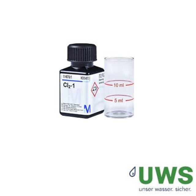 UWS Testbesteck Chlorid
ca. 100 Bestimmungen
Kolorimetisch