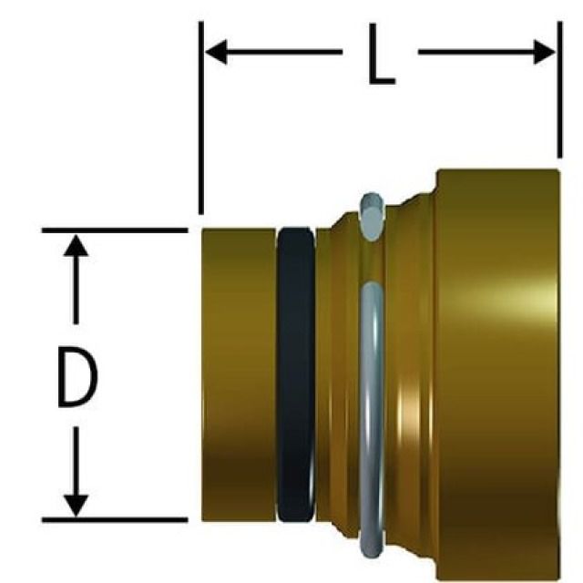 Tappo di chiusura a
innesto RN per distributore
Optiflex, 86120.21
in bronzo CC246E