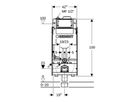 Geberit GIS elemento per WC sospeso 125 HS30