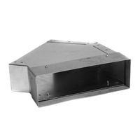 Curva 45° orizzontale per canale piatto       80/254 mm