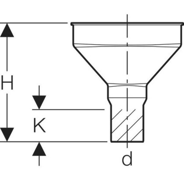 GEBERIT TRICHTER OVAL
352.379    SCHWARZ       50 MM