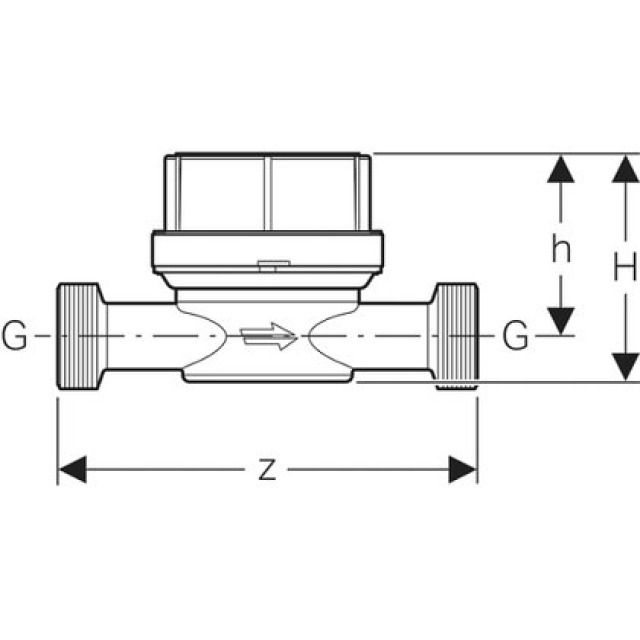 contatore acqua monogetto R1"
653.498