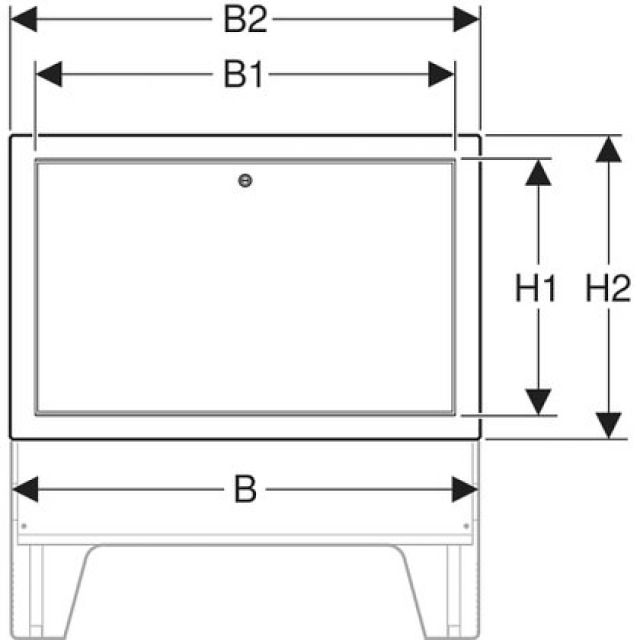 PFIT porta armadietto distr.
650.421          B = 75 CM