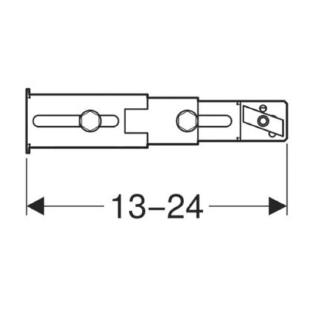 DUOFIX acc.per piedi supporto
fissare su parete post.111.064
