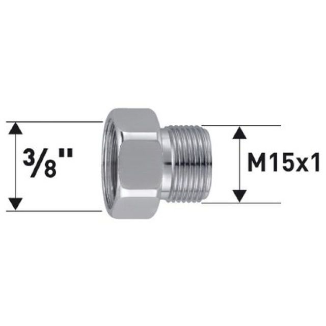 NEOPERL REDUKTION 3/8"IGXM15X1
VERCHROMT