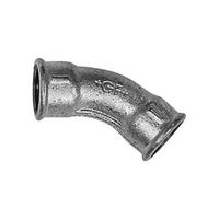 Curva lunga, 45°, 41, zincato, (G4/45°)