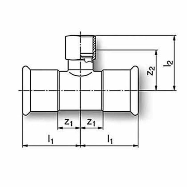 PROF STEEL tee entrata FF
389304028    28 - 3/4" - 28 mm