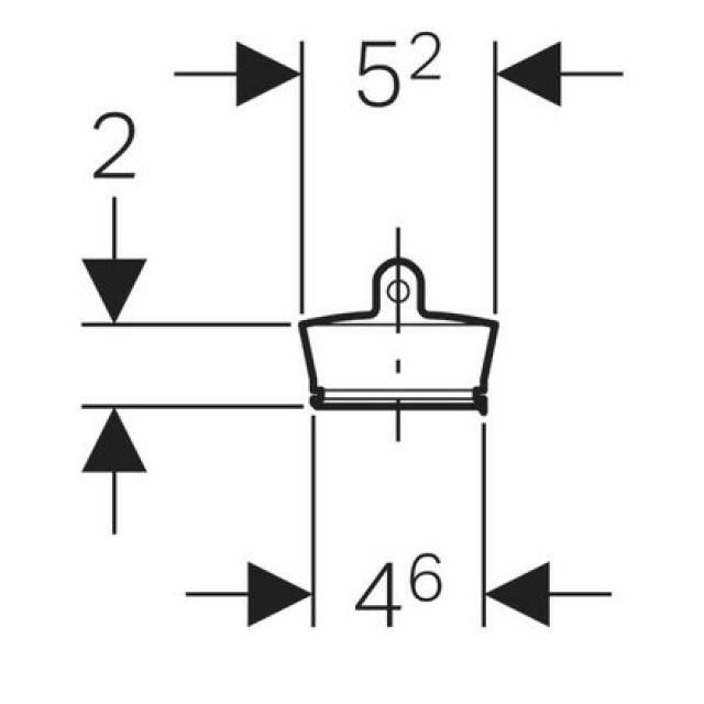 GEBERIT tappo senza catenella
grigrio 352.331