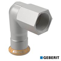 Geberit Mapress Therm Gomito di transizione 90° con filetto F